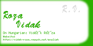 roza vidak business card